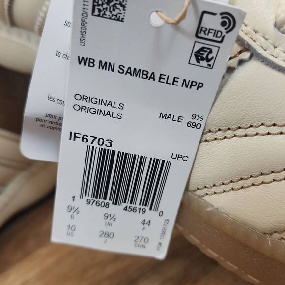 adidas Wales Bonner x Samba Millennium Nappa Wonder White Brown - IF6703 Size 10 - Picture 9 of 12